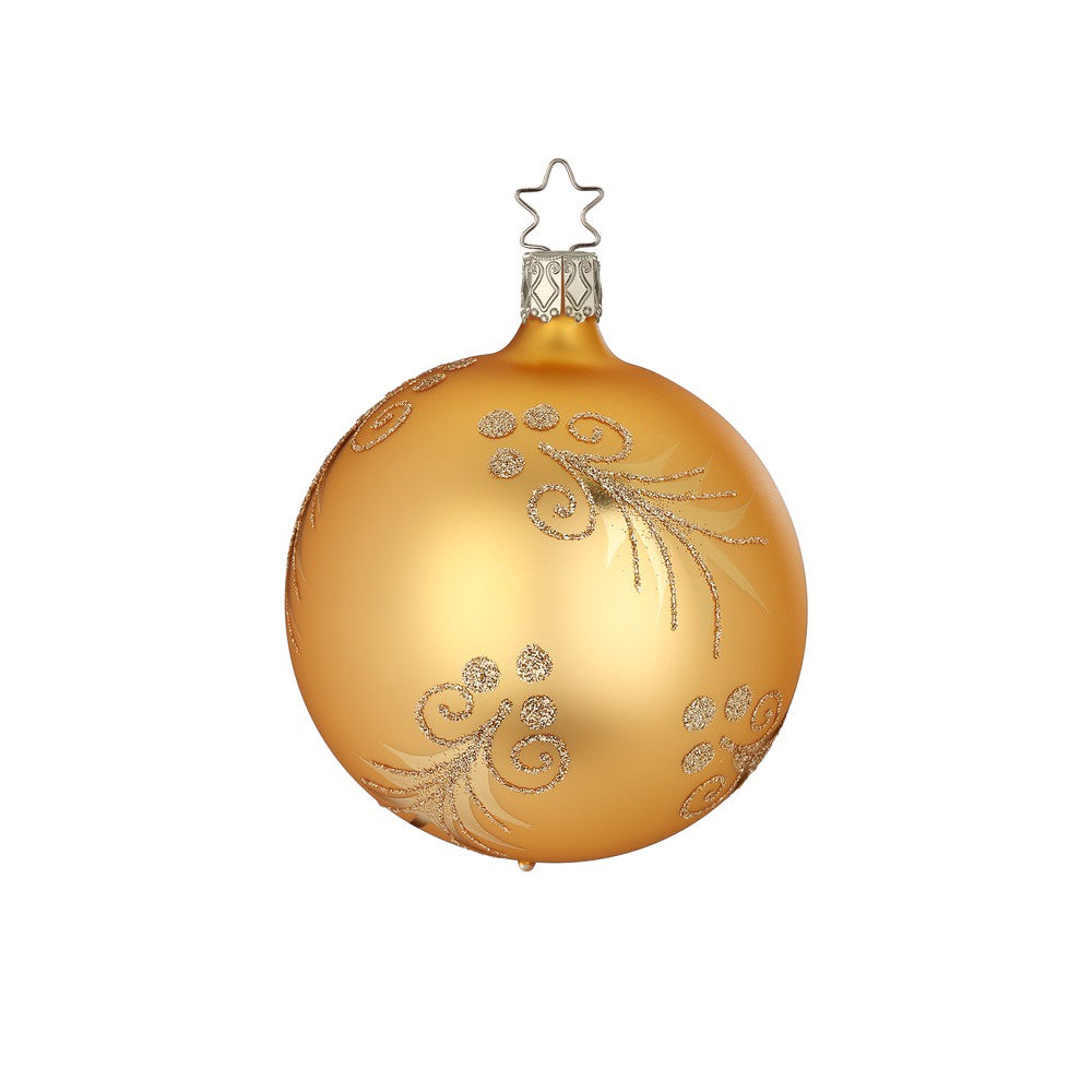 Festive Fir Ball, inkagold matte, 2.4