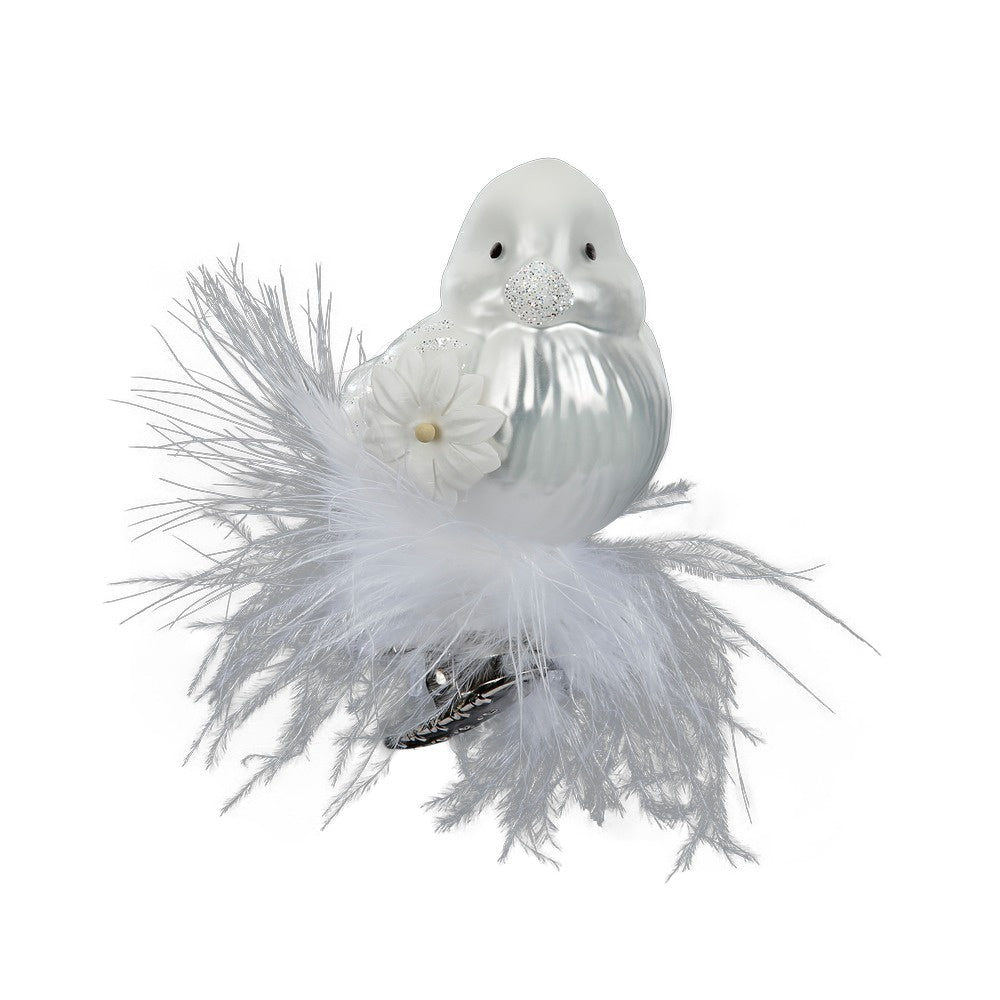 Gentle Snow Feathers Bird by Inge Glas of Germany