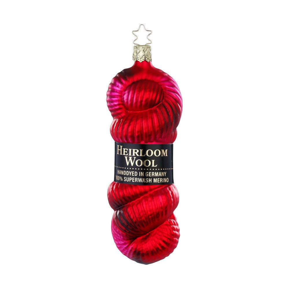 Hand dyed Yarn, red by Inge Glas of Germany