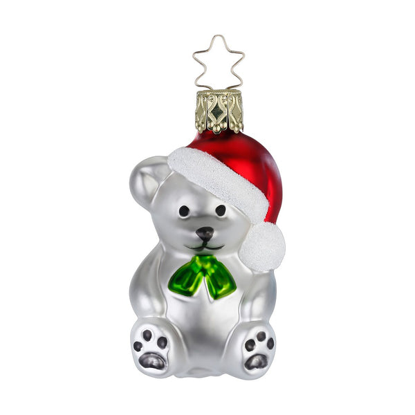 Christmas Mouse with Santa Hat by Inge Glas of Germany