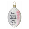 Baby's Footprint Ornament, blue by Inge Glas of Germany