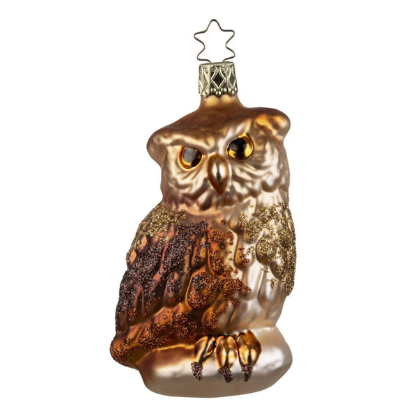 Owl Ornament, 4.2" by Inge Glas of Germany