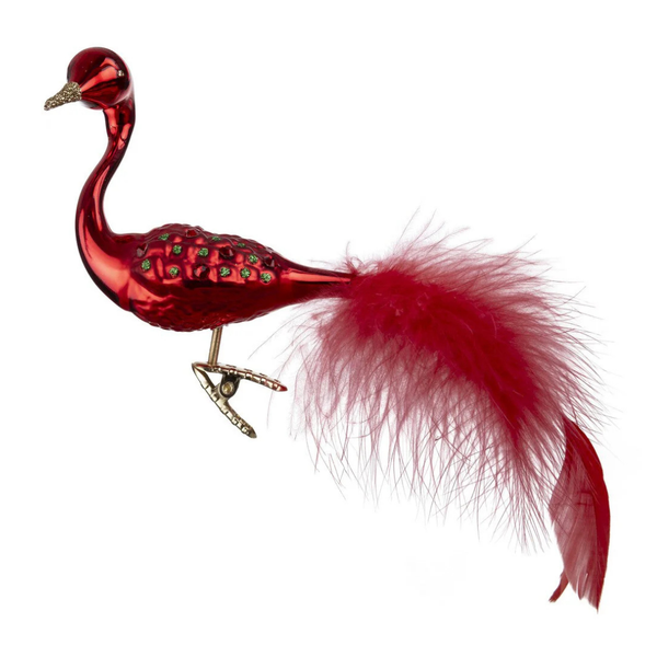 Christmas Peacock by Inge Glas of Germany
