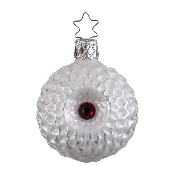 Snow Ornament, 2.4" by Inge Glas of Germany
