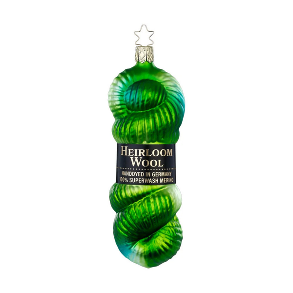 Handdyed Yarn, green by Inge Glas of Germany