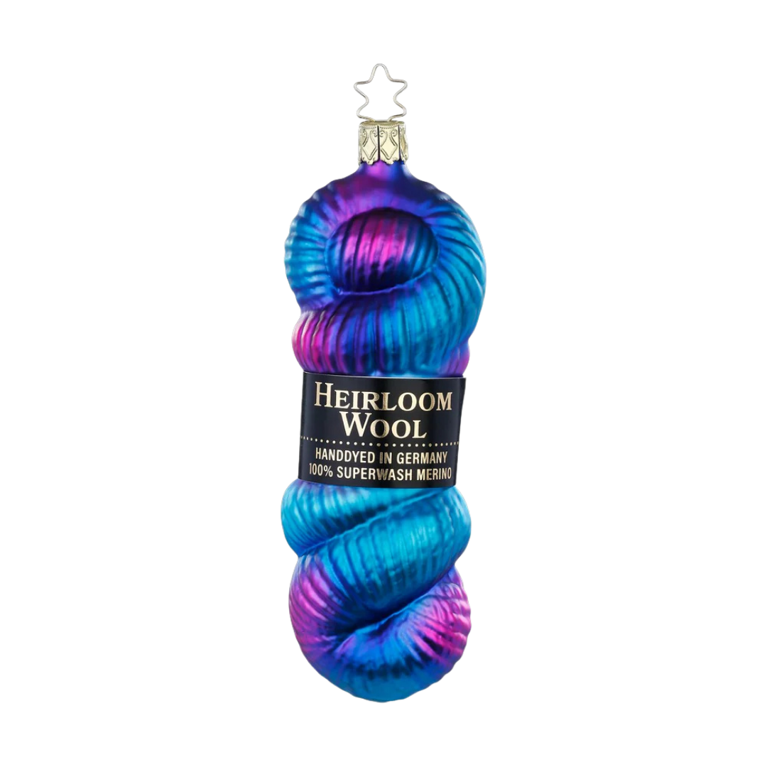 Handdyed Yarn, turquoise by Inge Glas of Germany