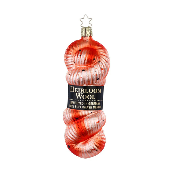 Handdyed Yarn, apricot by Inge Glas of Germany
