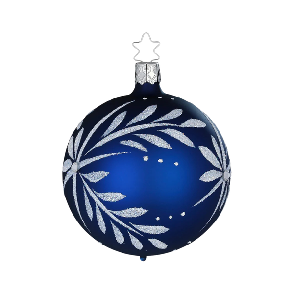 Sparkling Leaves, midnight matte, 3.2" by Inge Glas of Germany