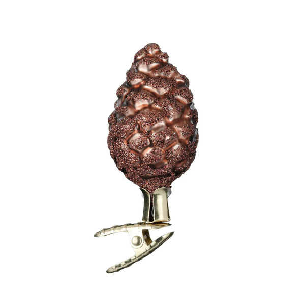 Pine Cone on clip by Inge Glas of Germany