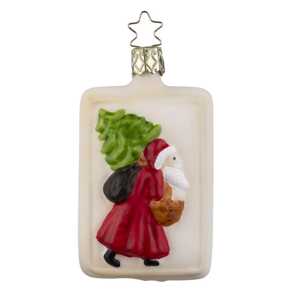 Springerle Santa Claus, colored by Inge Glas of Germany