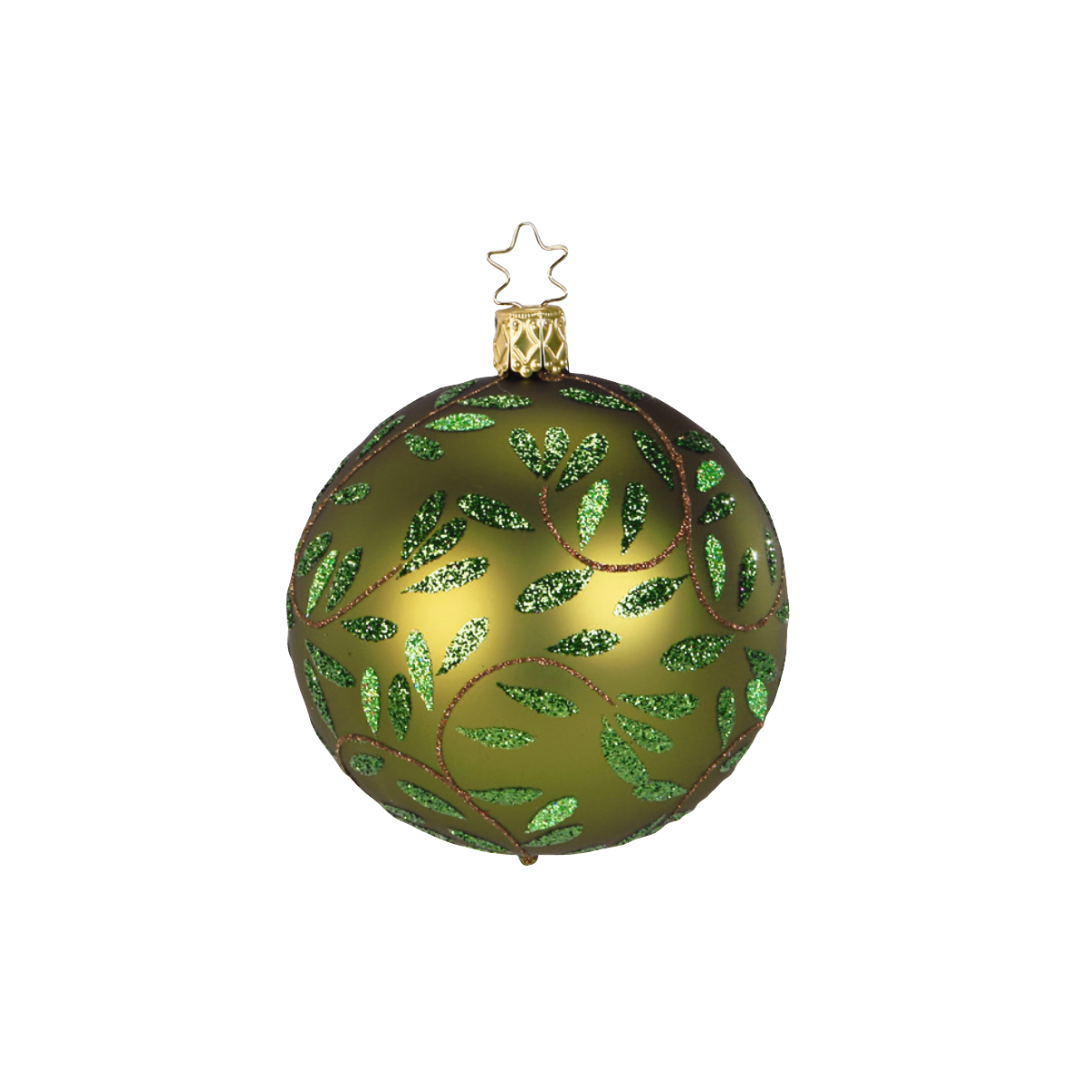 Delights Ball, loden, 6cm, by Inge Glas of Germany