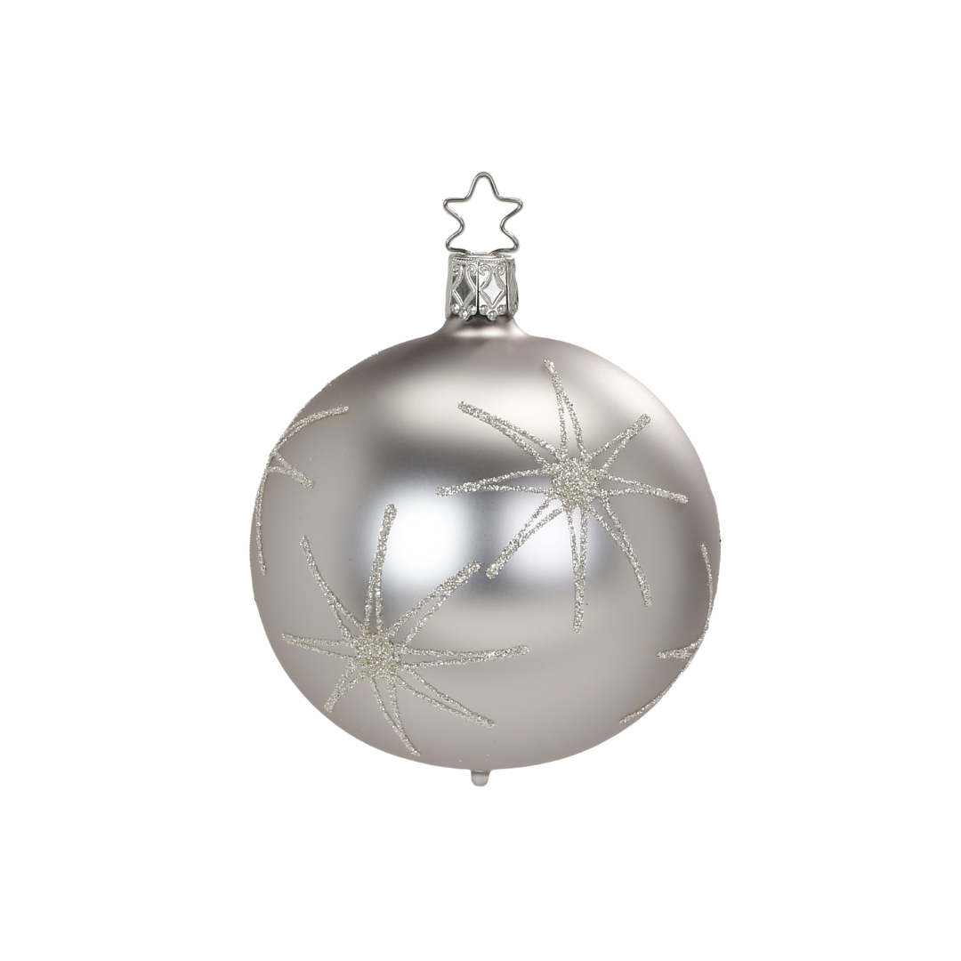 Evening Star Ball, tin, 6cm, by Inge Glas of Germany