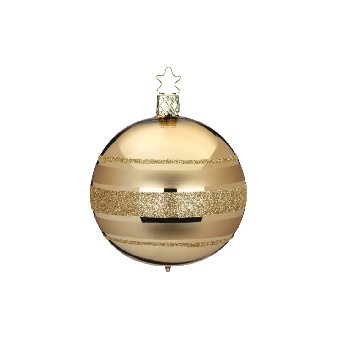 Luxor Ball, brocade shiny, 6cm, by Inge Glas of Germany