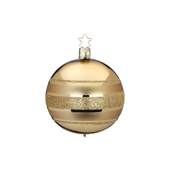 Luxor Ball, brocade shiny, 6cm, by Inge Glas of Germany