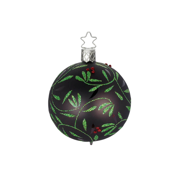 Berry Delights Ball, anthracite, 6cm, by Inge Glas of Germany