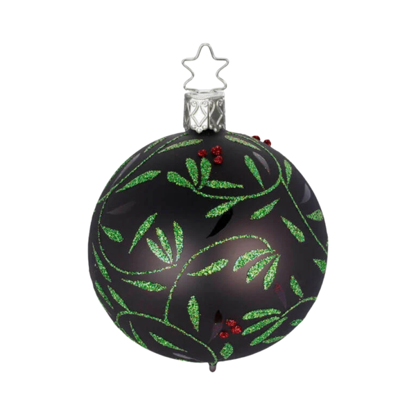 Berry Delights Ball, anthracite, 8cm, by Inge Glas of Germany