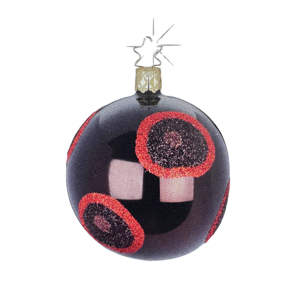 Copper Eyes Ball, choc, 8cm, by Inge Glas of Germany