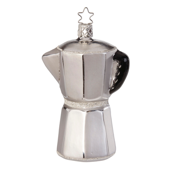 Espresso Coffee Pot Ornament by Inge Glas of Germany