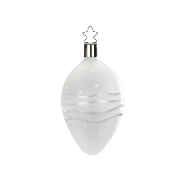 Wavy Egg, 3.2"  by Inge Glas of Germany