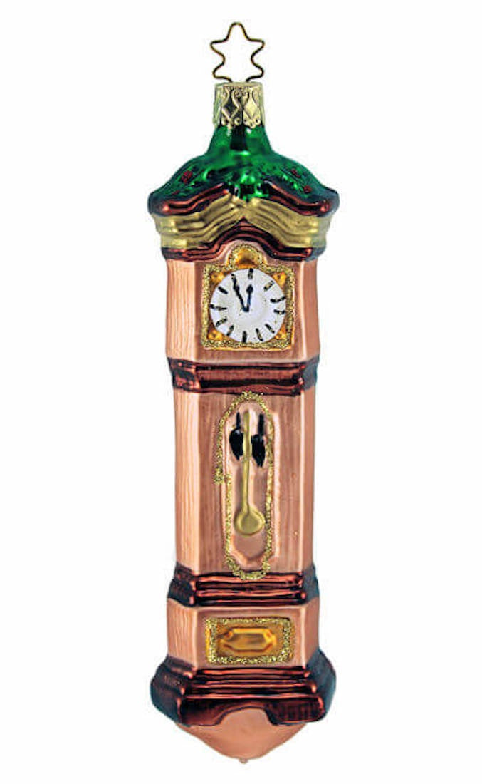 Grandfather Clock Ornament by Inge Glas of Germany