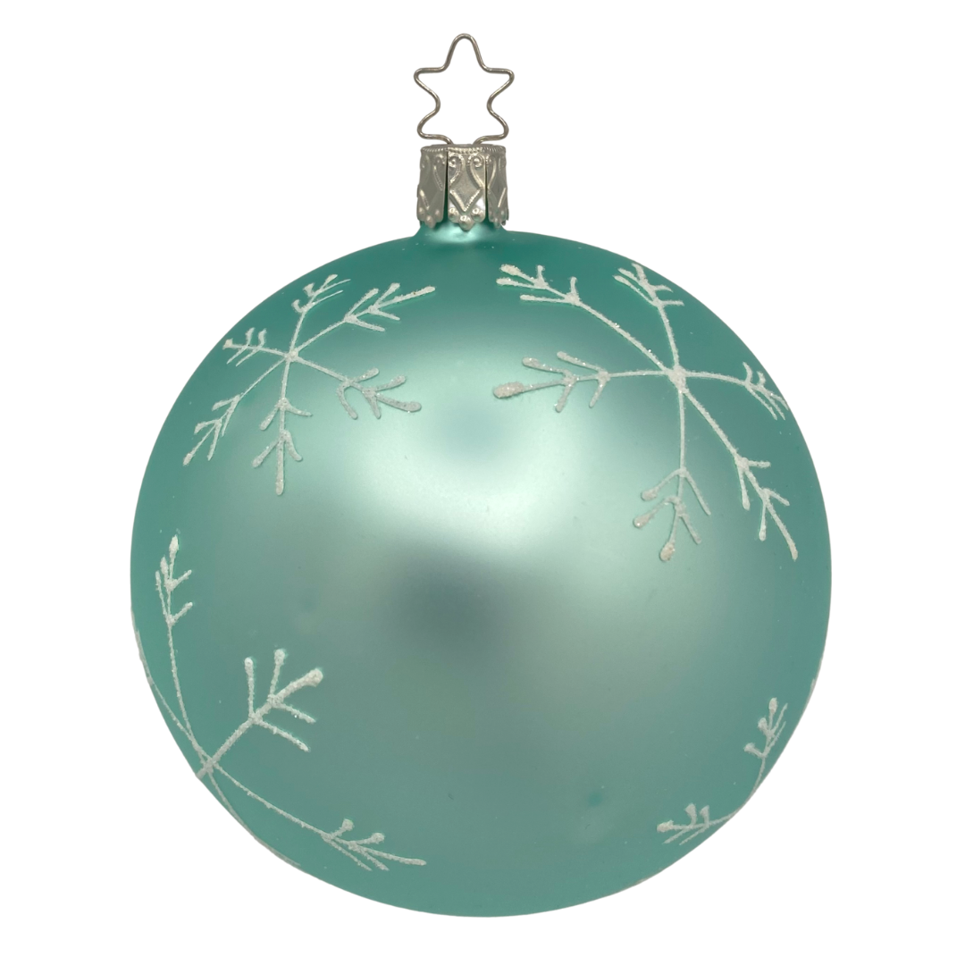 Snowflakes Ball, mint green by Inge Glas of Germany