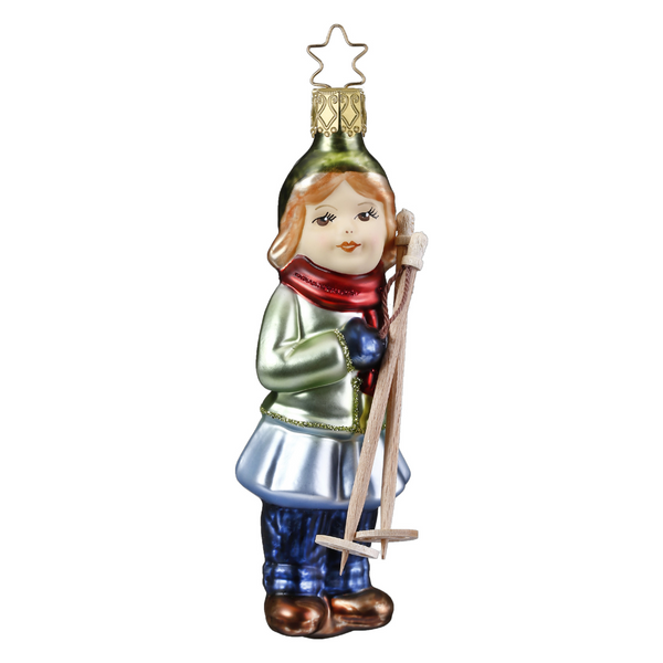 Snow Hike Ornament by Inge Glas of Germany