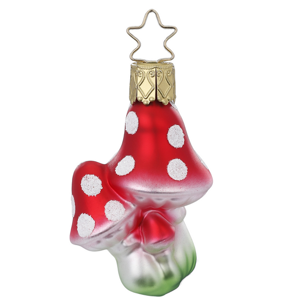 Mini Mushroom Ornament by Inge Glas of Germany