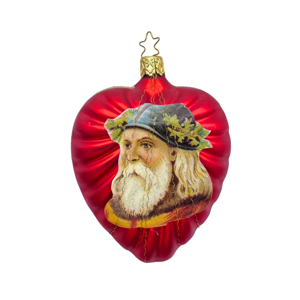 Paper Santa on Heart