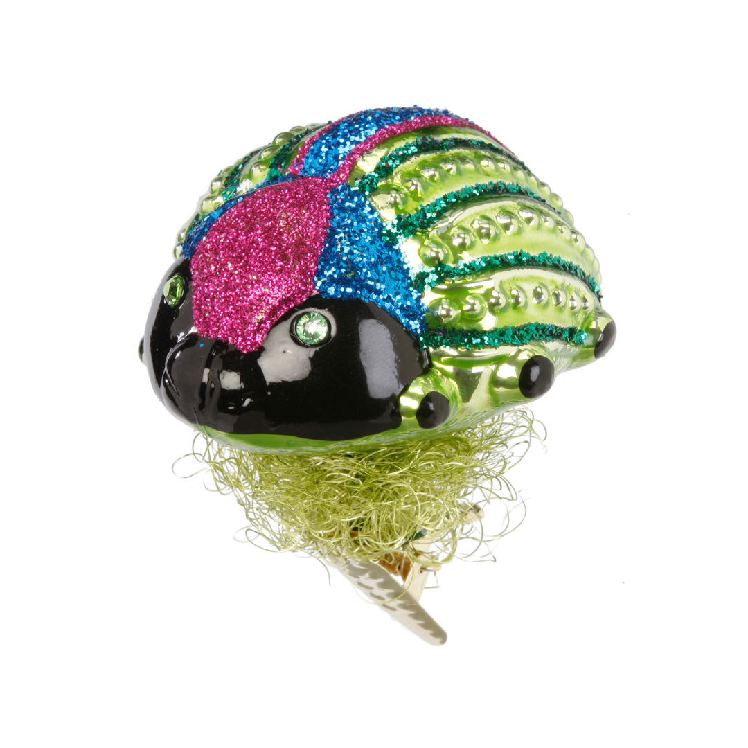Glitter Beetle, lime by Inge Glas of Germany