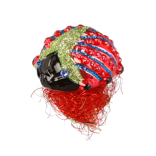 Glitter Beetle, small in Red by Inge Glas of Germany