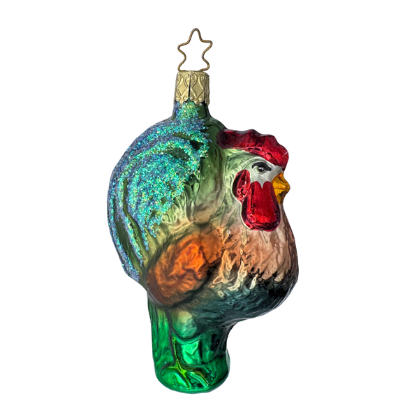 Cock a Doodle Doo, green by Inge Glas of Germany
