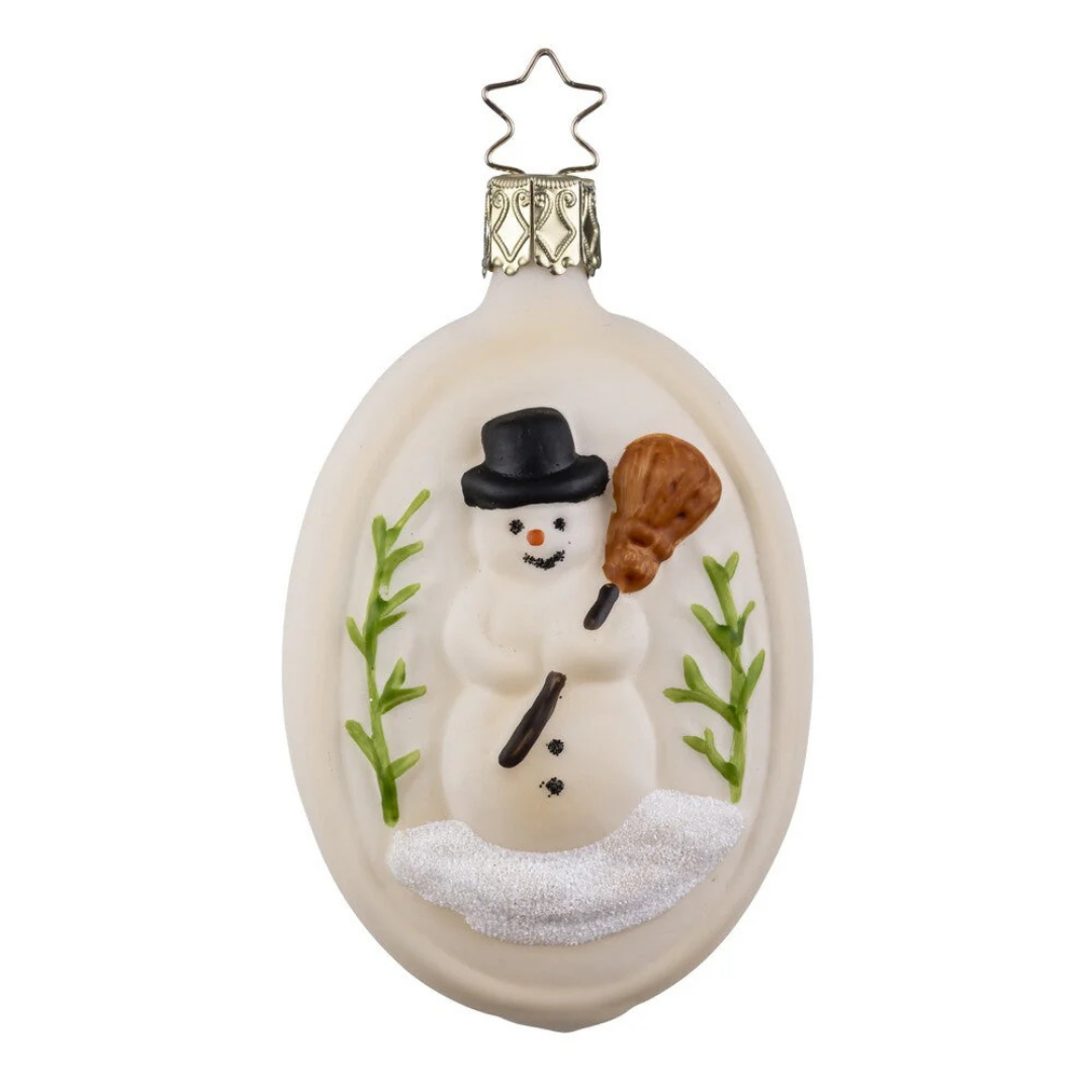 Springerle Snowman, colored by Inge Glas of Germany
