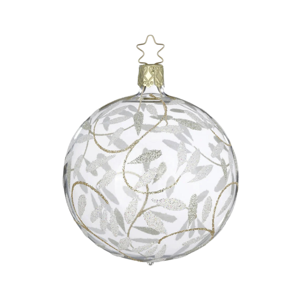 Delights Ball, transparent, 3.2", by Inge Glas of Germany