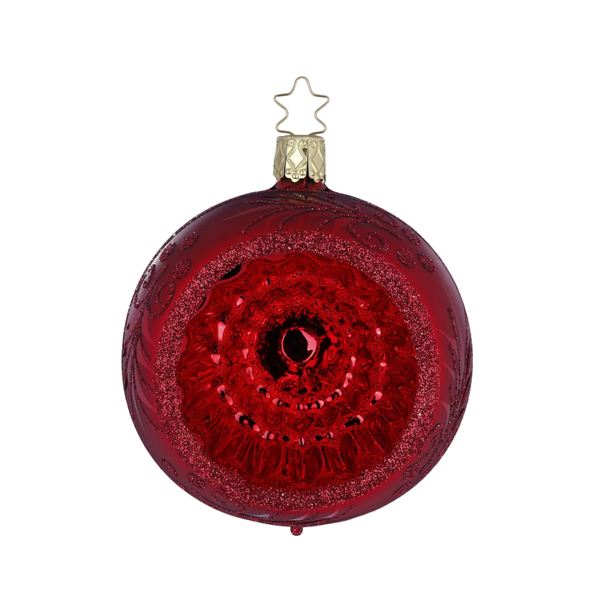 Traditional Reflector, oxblood shiny, 3.2" by Inge Glas of Germany