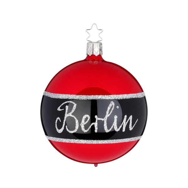 Berlin Ball 3.2",red pearl by Inge Glas of Germany