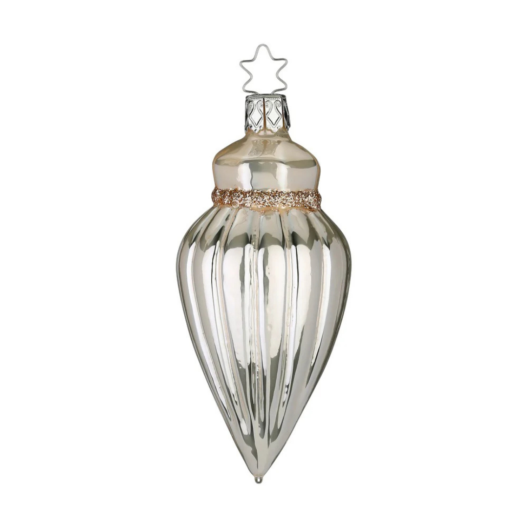 Jewel Ornament, beige by Inge Glas of Germany