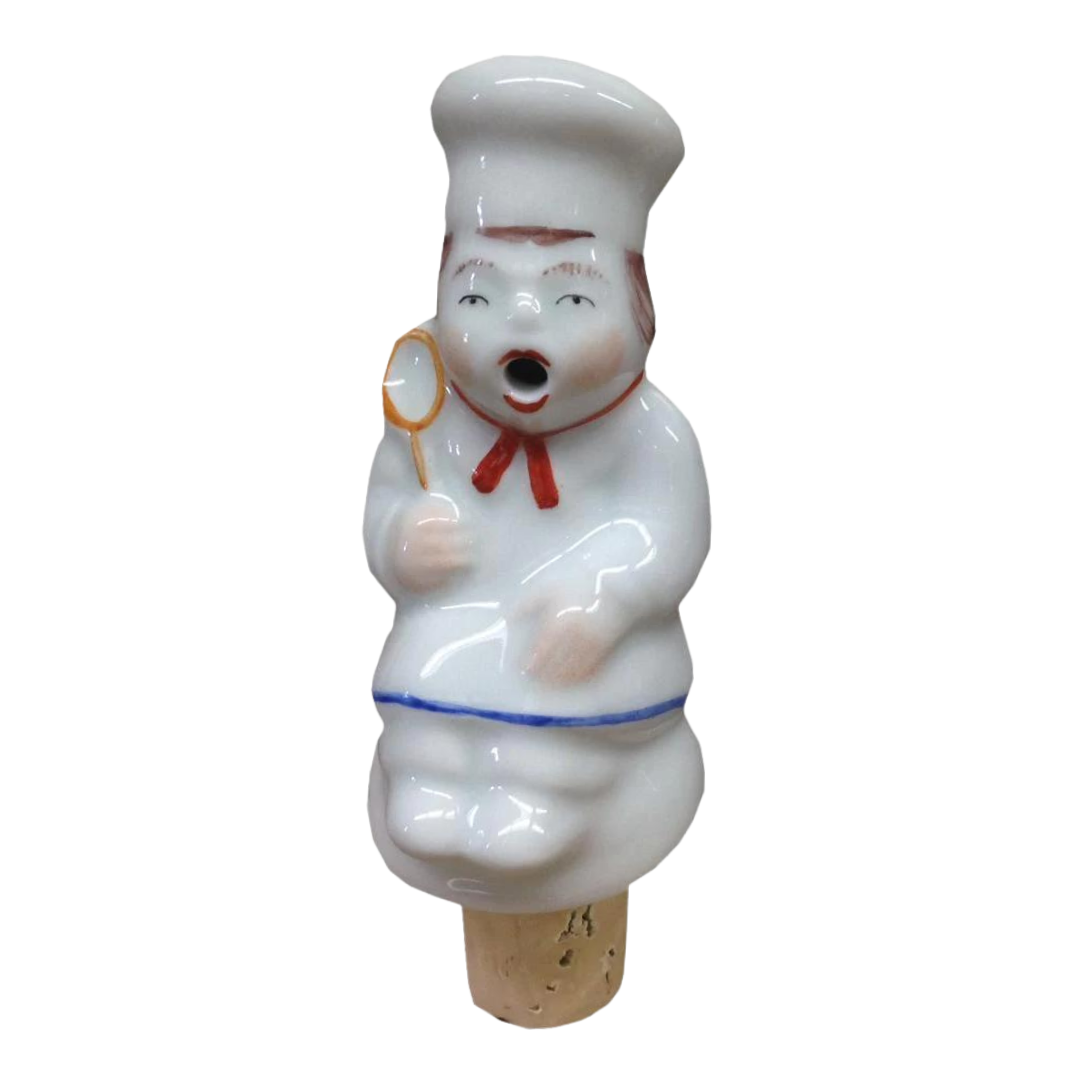 Porcelain Koch Schnapps Pourer by Lindner Porcelain