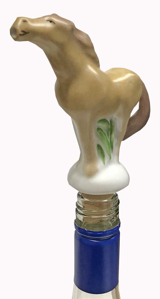 Porcelain Donkey schnapps pourer by Lindner Porcelain