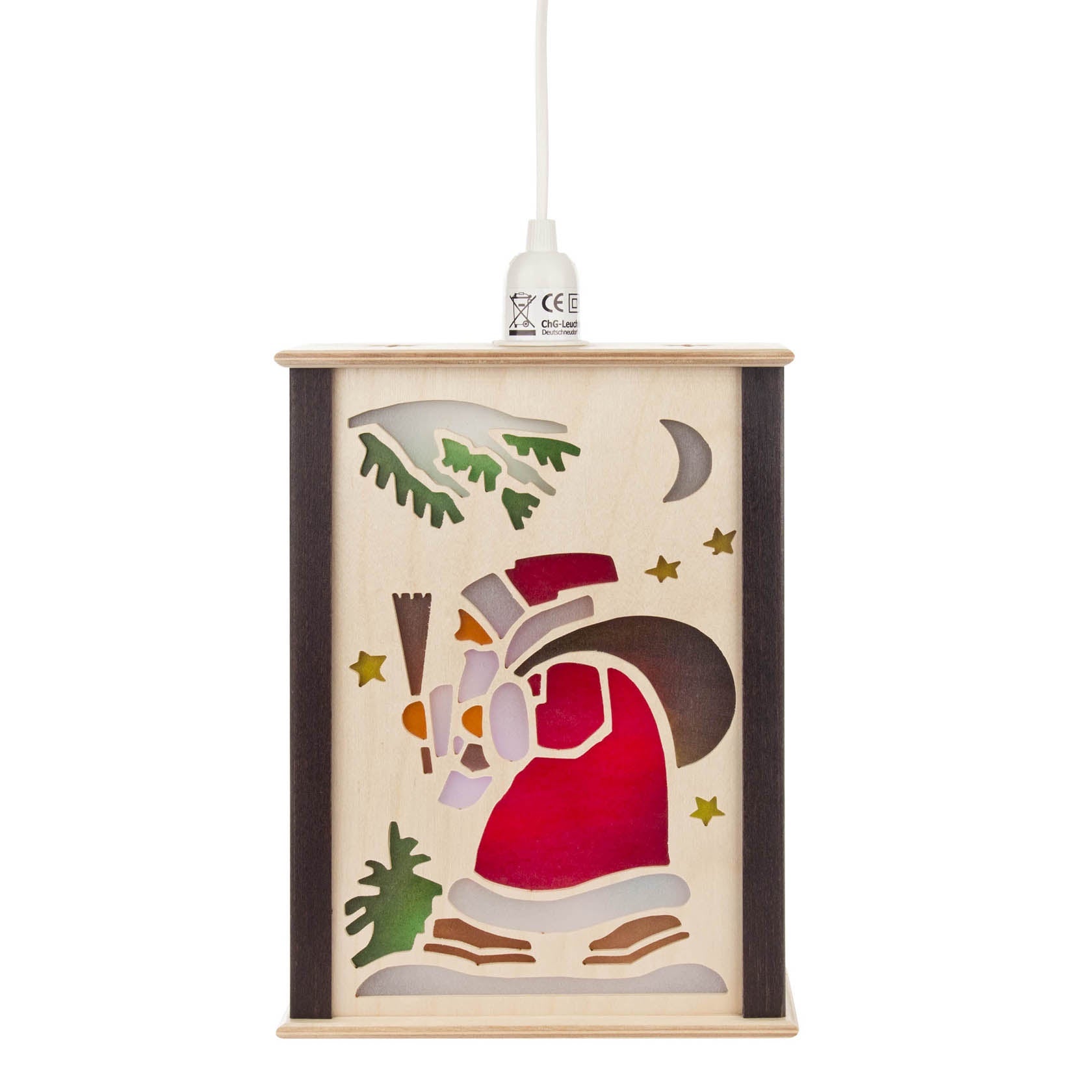 Electric Window Lantern with Santa and Children, small by Thomas Morgenstern