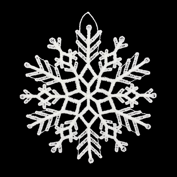 Lace 12 Point Snowflake Ornament by StiVoTex Vogel