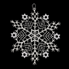 Lace Snowflake with Center Star Ornament by StiVoTex Vogel