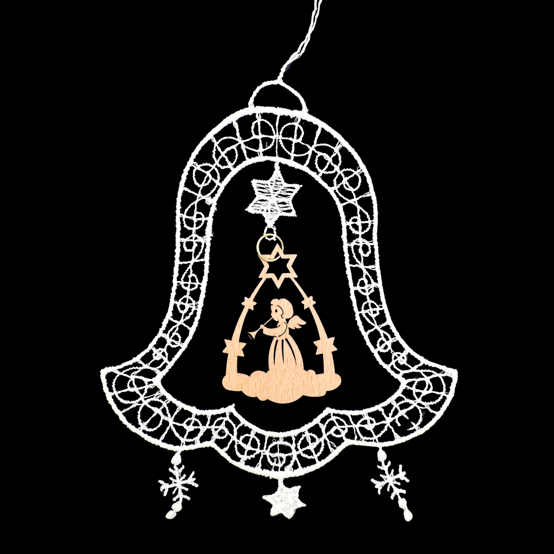 Lace Angel in form in bell by StiVoTex Vogel