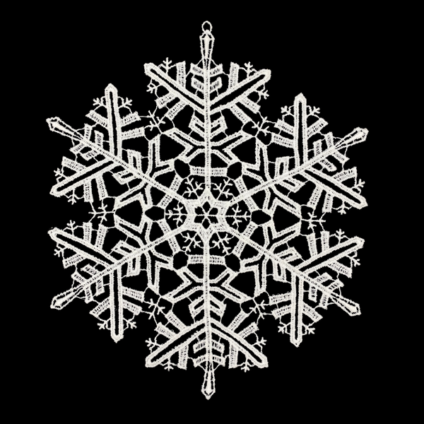 Lace Snowflake Window Hanging by StiVoTex Vogel