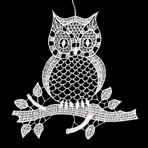 Owl on Branch Ornament by StiVoTex Vogel