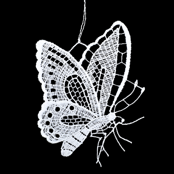 Lace Butterfly Wings Up Ornament by StiVoTex Vogel