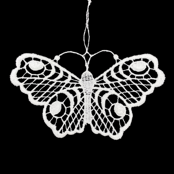 Lace Spotted Butterfly Ornament by StiVoTex Vogel