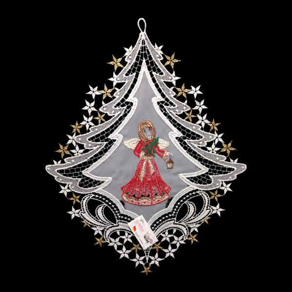 Lace Angel in Red Window Picture by StiVoTex Vogel