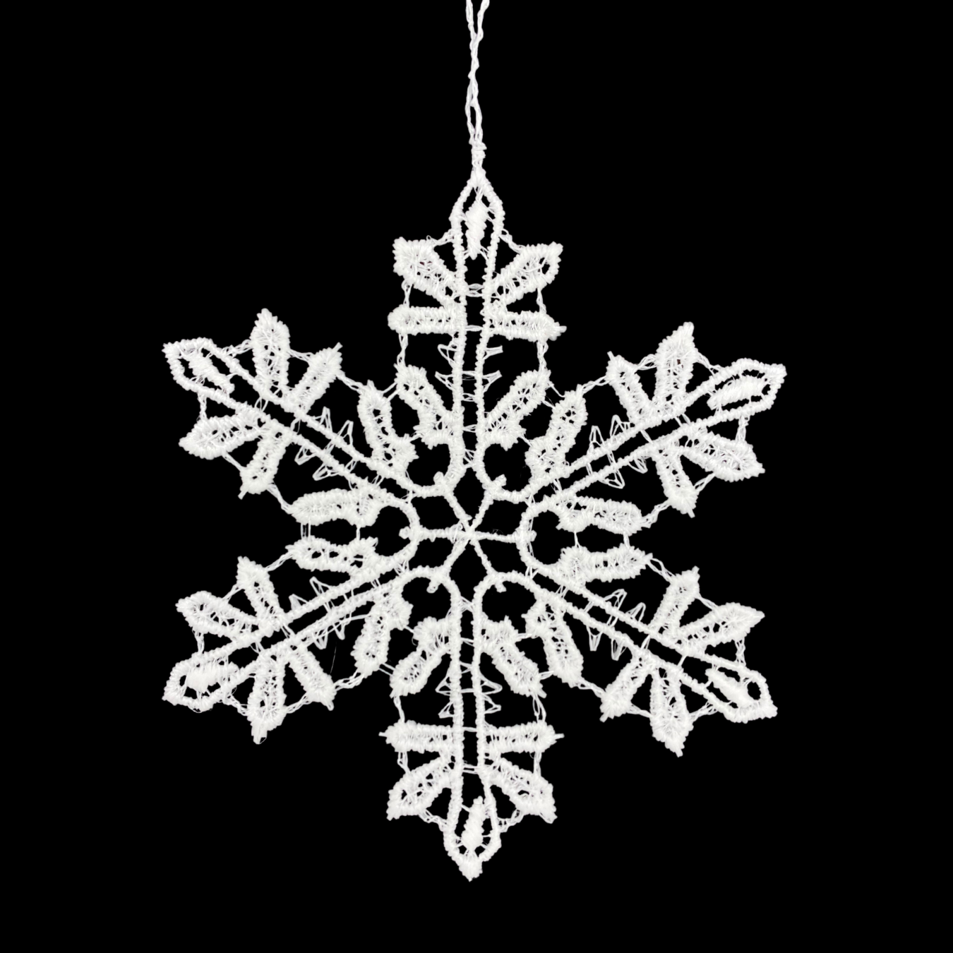 Lace Snowstar with Six Rays Ornament by StiVoTex Vogel