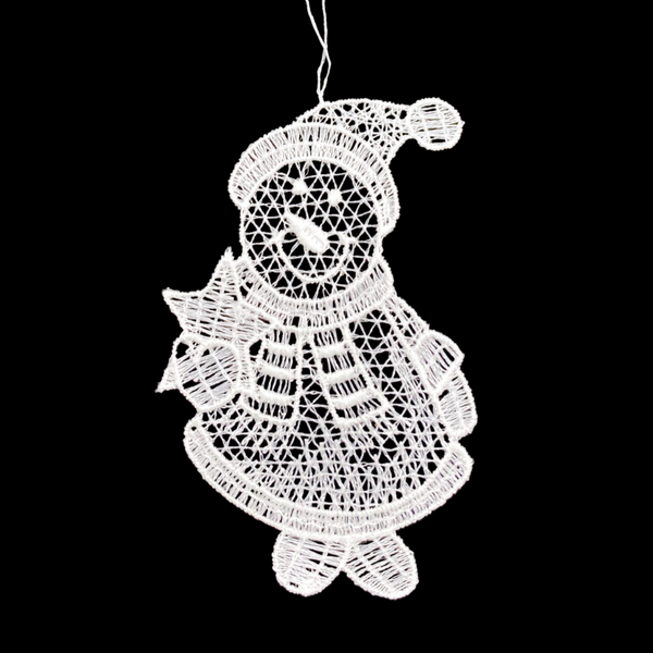 Lace Snowman by StiVoTex Vogel