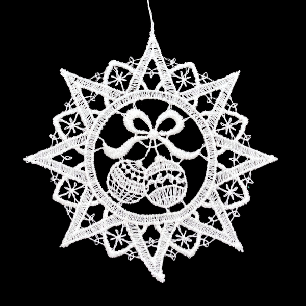 Star Frame Lace Ornament by StiVoTex Vogel